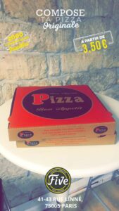Filtre sponsorisé Pizza Five Paris