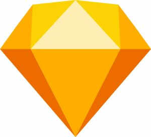 Logo-Sketch-orange-diamond-nouvel-outil-prototypage-webdesigner-digital 