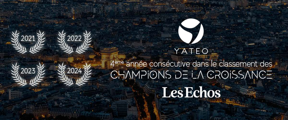 Champions de la croissance 2024 : YATEO une nouvelle fois dans le classement