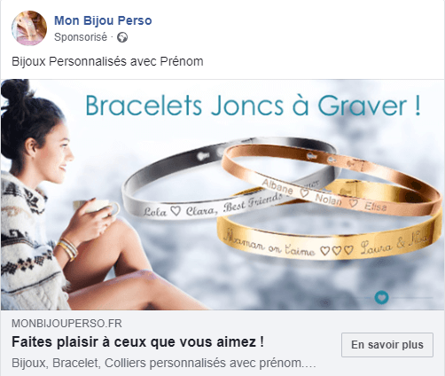 Exemple de publicité au format bannière desktop